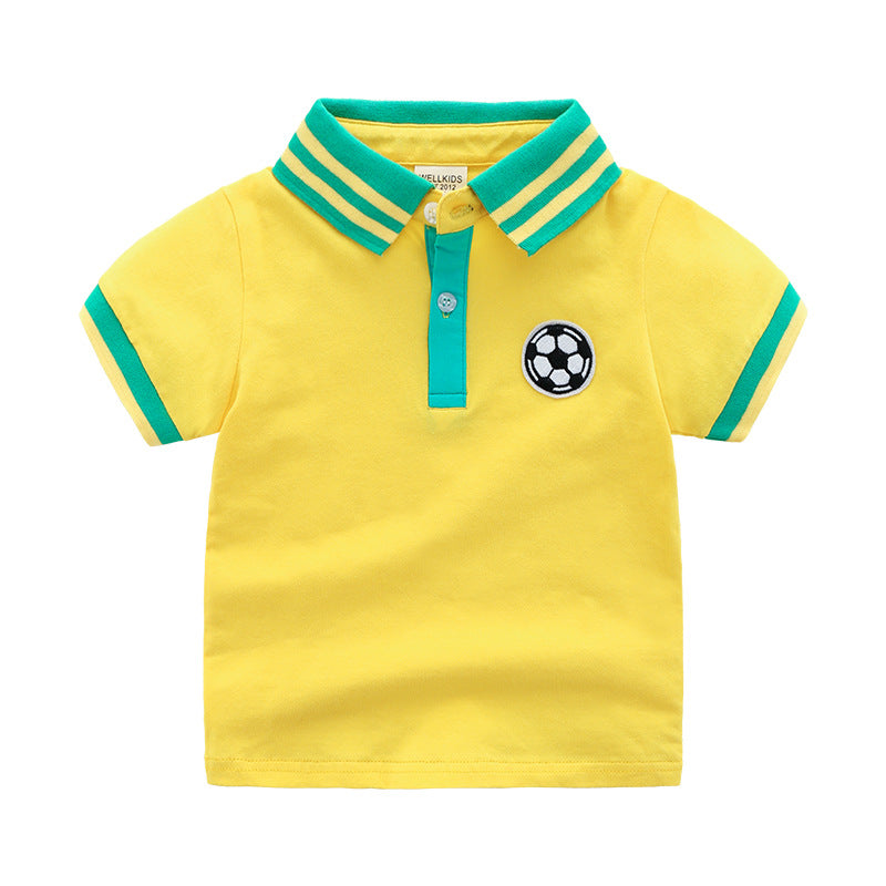 [513155] - Atasan Kaos Polo Fashion Anak - Motif Stripe Collar