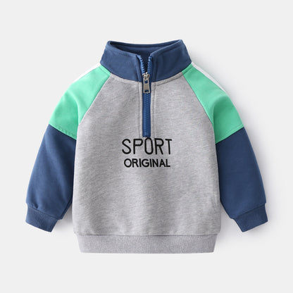 [513167] - Atasan Sweater Anak Cowok Import - Motif Sport Original