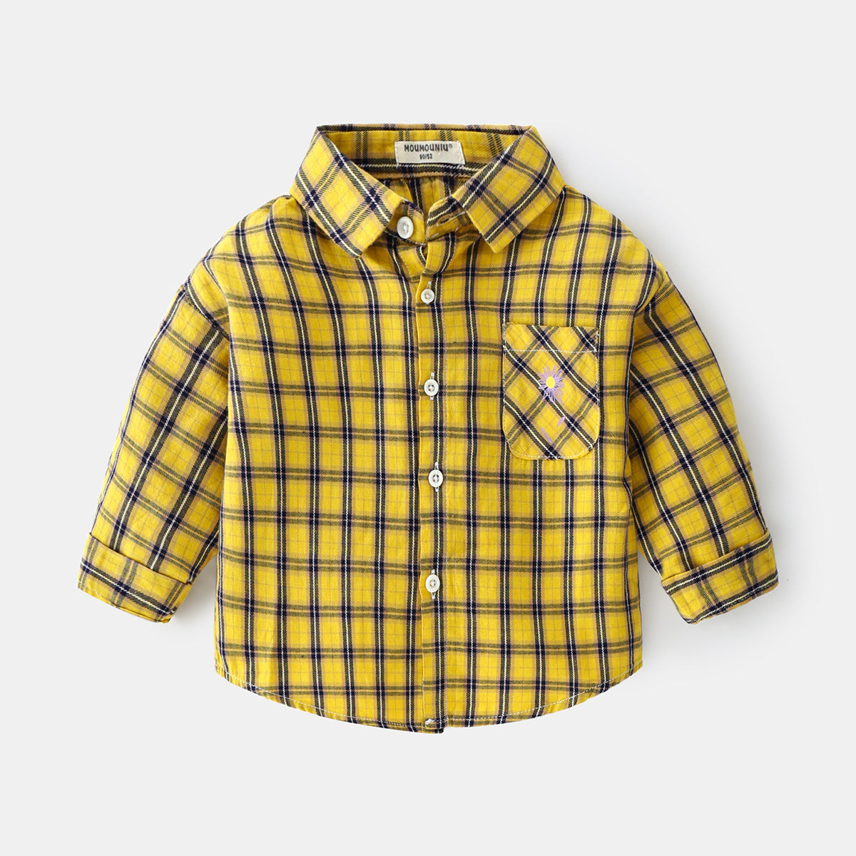 [513169] - Atasan Kemeja Fashion Anak - Motif Gingham Flower