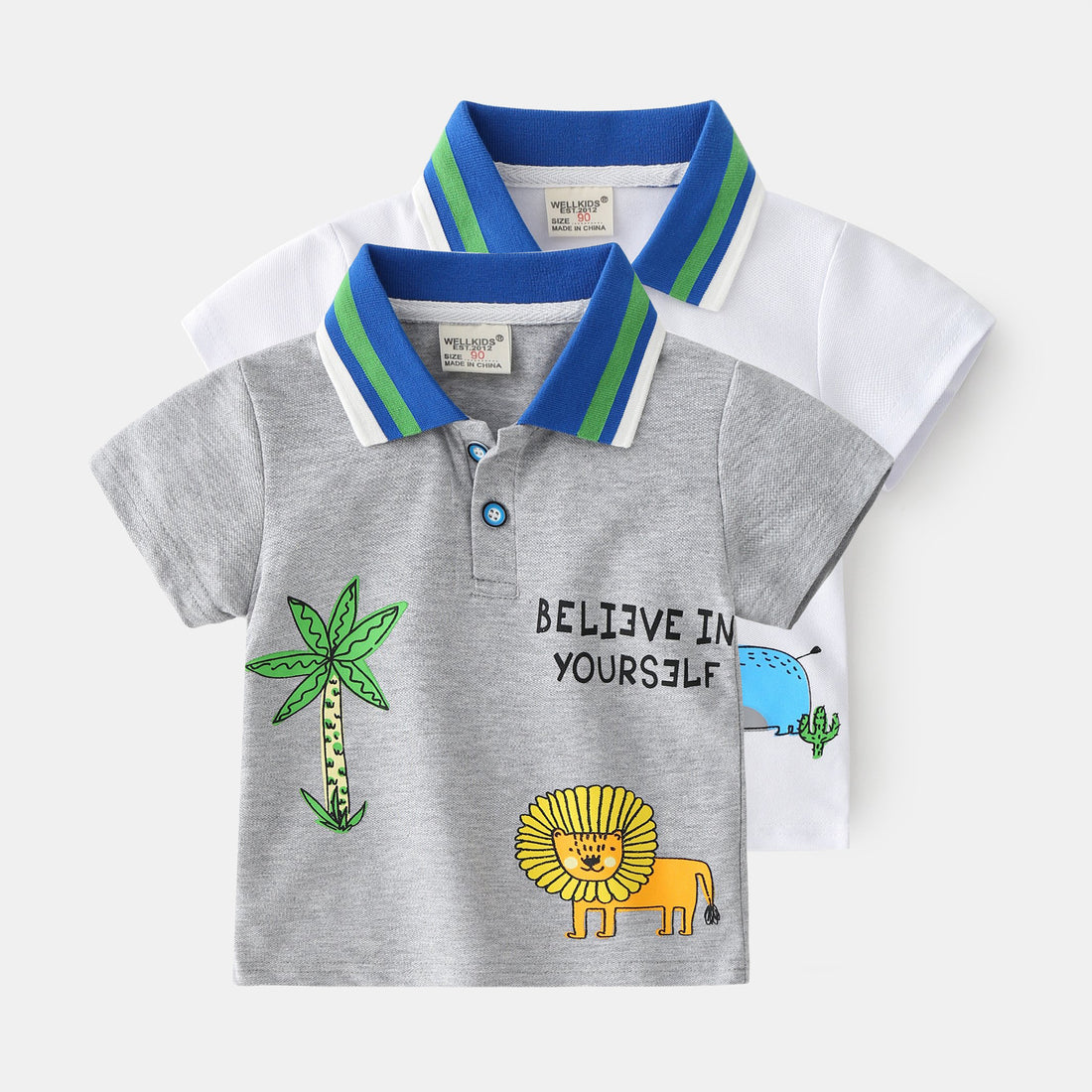 [513198] - Atasan Kaos Polo Anak Cowok Import - Motif Believe In Yourself