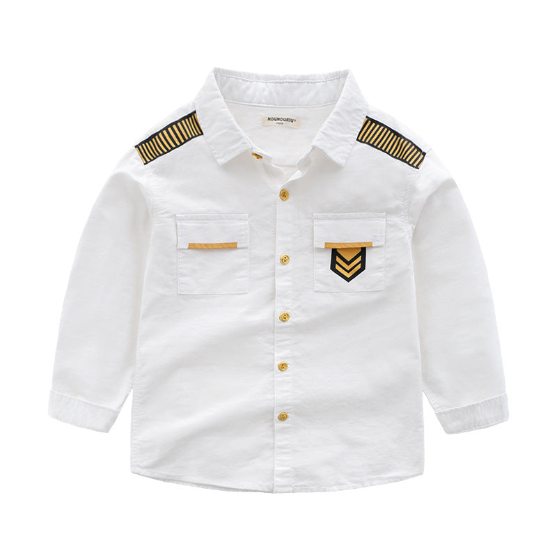 [513199] - Atasan Kemeja Panjang Anak - Motif Member Uniform