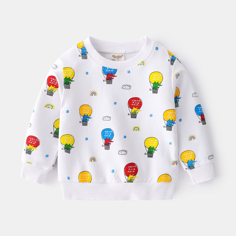 [513212] - Atasan Anak Sweater - Motif Flying Crocodile