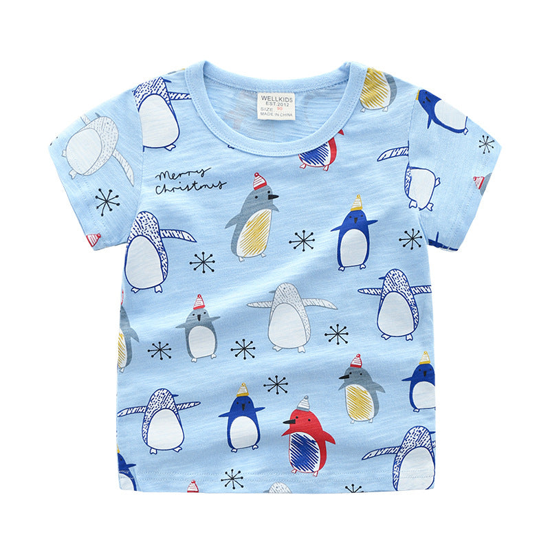 [513216] - Atasan Kaos Santai Anak - Motif Merry Christmas
