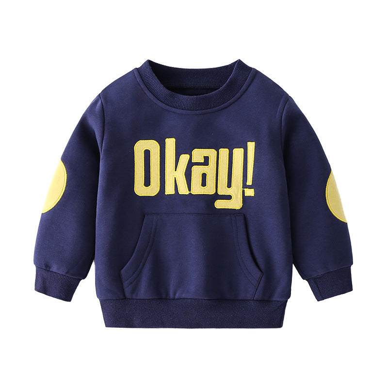 [513217] - Atasan Anak Sweater - Motif Okay Alphabet Bordir