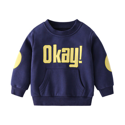 [513217] - Atasan Anak Sweater - Motif Okay Alphabet Bordir