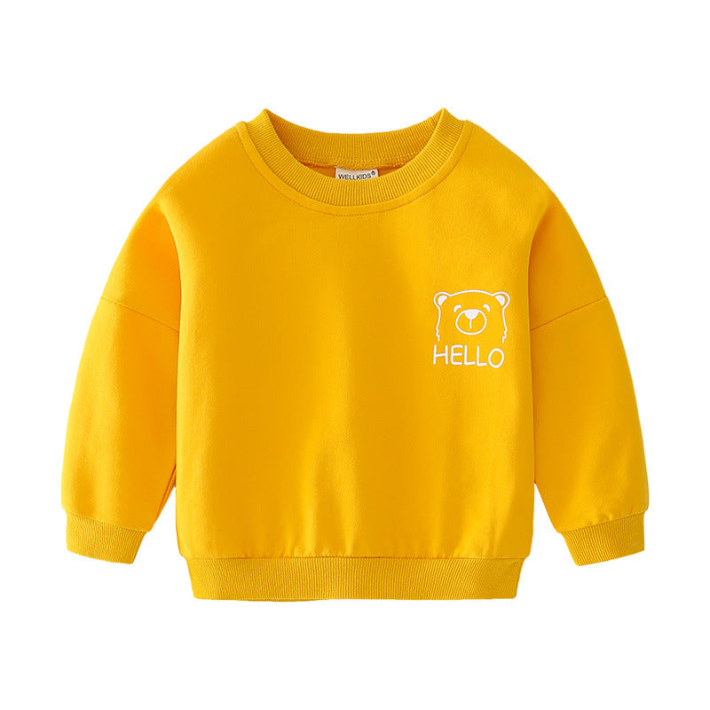 [513245] - Atasan Sweater Keren Anak - Motif Hello Bear