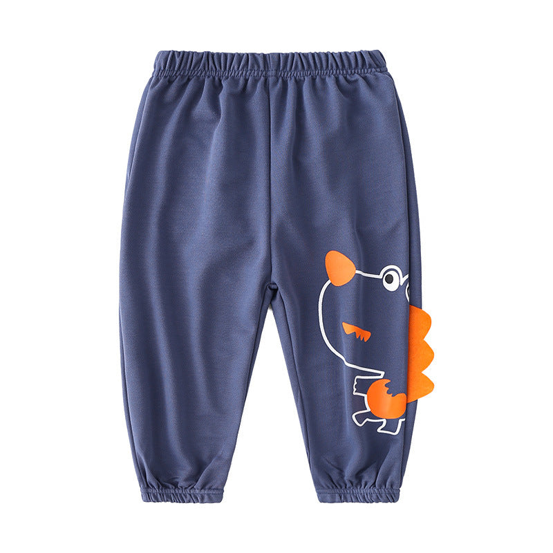 [513258] - Bawahan Santai Celana Jogger Anak - Motif Horned Animals 3D