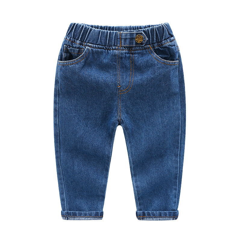 [513259] - Bawahan / Fashion Celana Jeans Anak Import - Motif Tilt Button