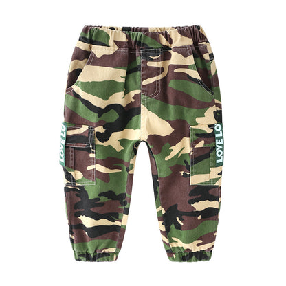 [513273] - Bawahan / Celana Jogger Kargo Anak - Motif Love Army