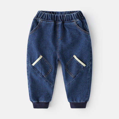 [513292] - Bawahan / Celana Jogger Jeans Style Anak - Motif Tilt Pouch