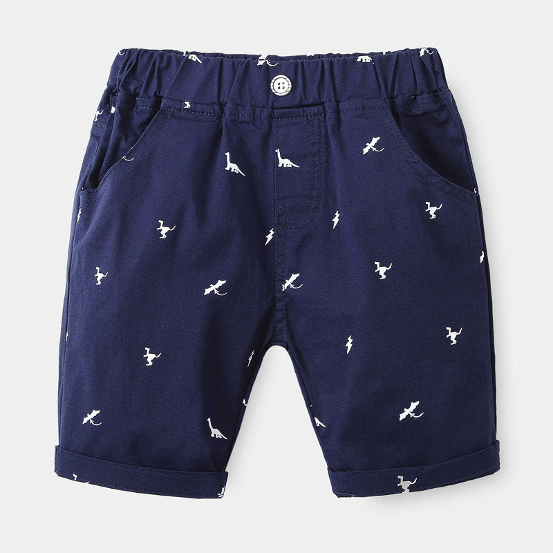 [513296] - Bawahan Pendek / Celana Style Santai Anak - Motif Dino Mini
