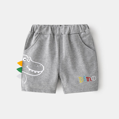 [513302] - Bawahan Pendek / Celana Boxer Anak - Motif Dino 3D