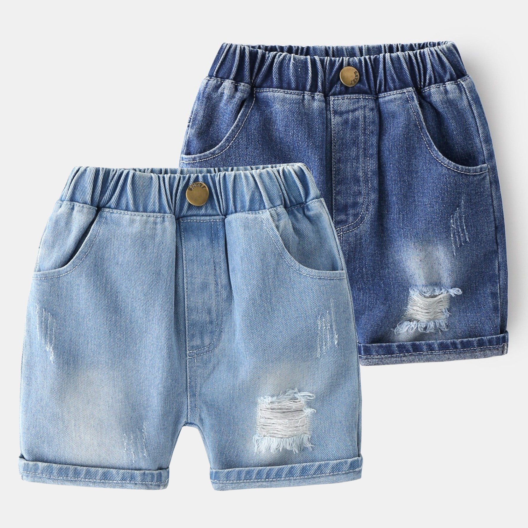 [513309] - Bawahan Pendek / Celana Jeans Anak - Motif Faded Rips