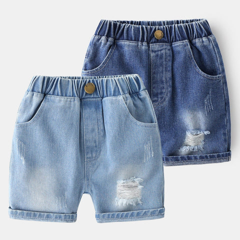 [513309] - Bawahan Pendek / Celana Jeans Anak - Motif Faded Rips