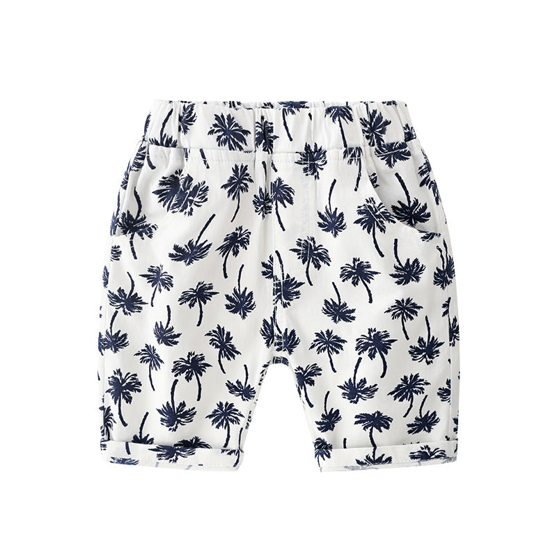 [513331] - Bawahan Pendek / Celana Style Santai Anak - Motif Coconut Tree