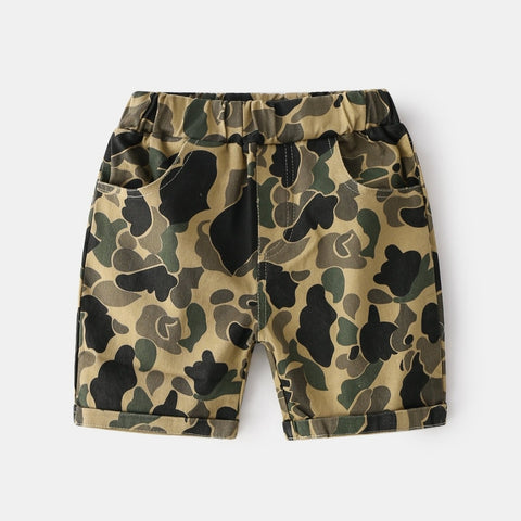 [513333] - Bawahan Pendek / Celana Style Santai Anak - Motif Abstract Army