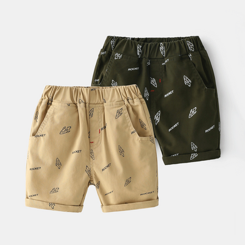 [513339] - Bawahan Pendek / Celana Style Santai Anak - Motif Space Rocket