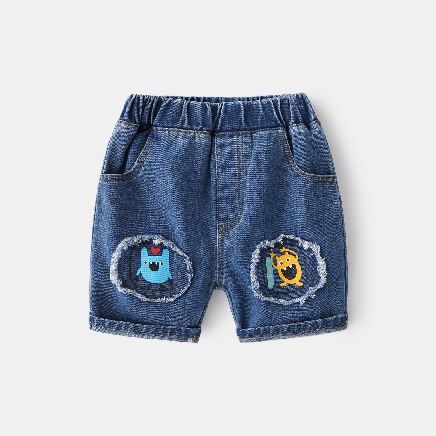 [513340] - Bawahan Pendek / Celana Jeans Anak - Motif Little Monster