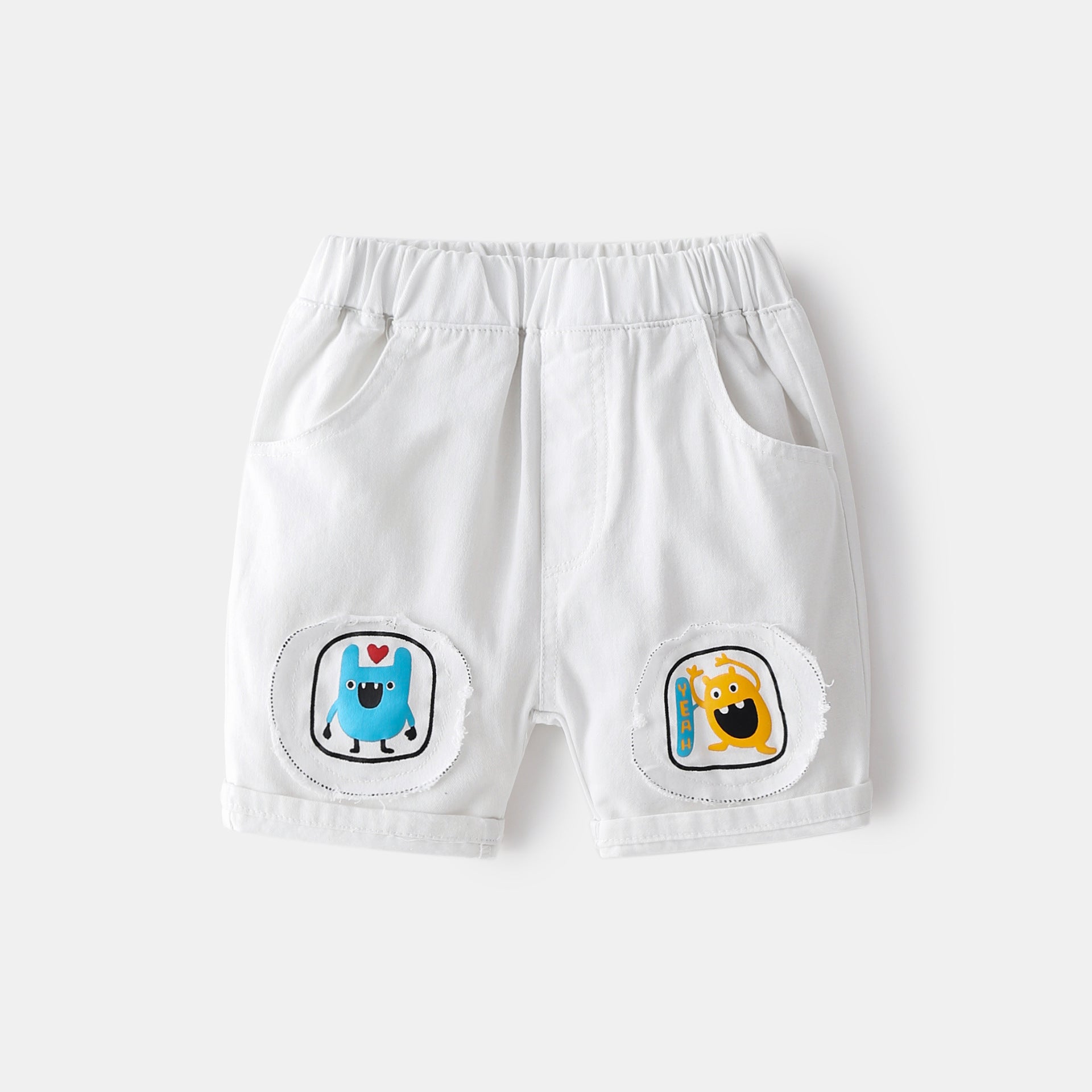 [513340] - Bawahan Pendek / Celana Jeans Anak - Motif Little Monster