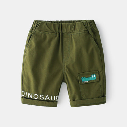 [513347] - Celana Pendek Fashion Anak Import - Motif Crocodile Pocket