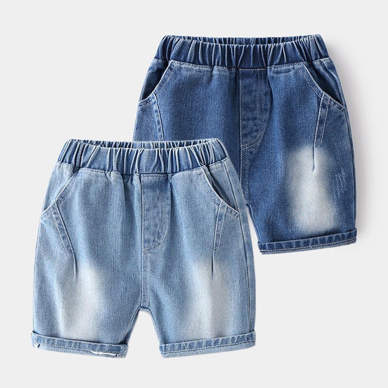 [513358] - Celana Jeans Pendek Fashion Anak Import - Motif Simple Color