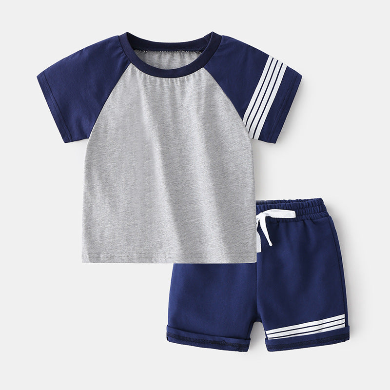 [513364] - Setelan Ootd Style Anak - Motif Color Border