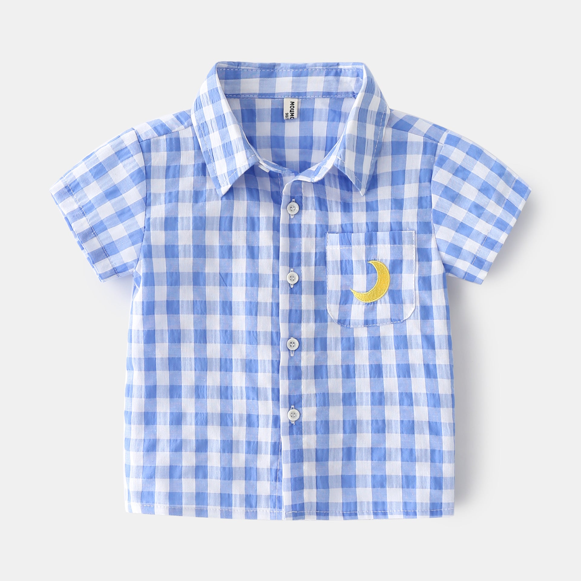 [513463] - Atasan Kemeja Anak / Baju Kemeja Anak - Motif Lonely Moon