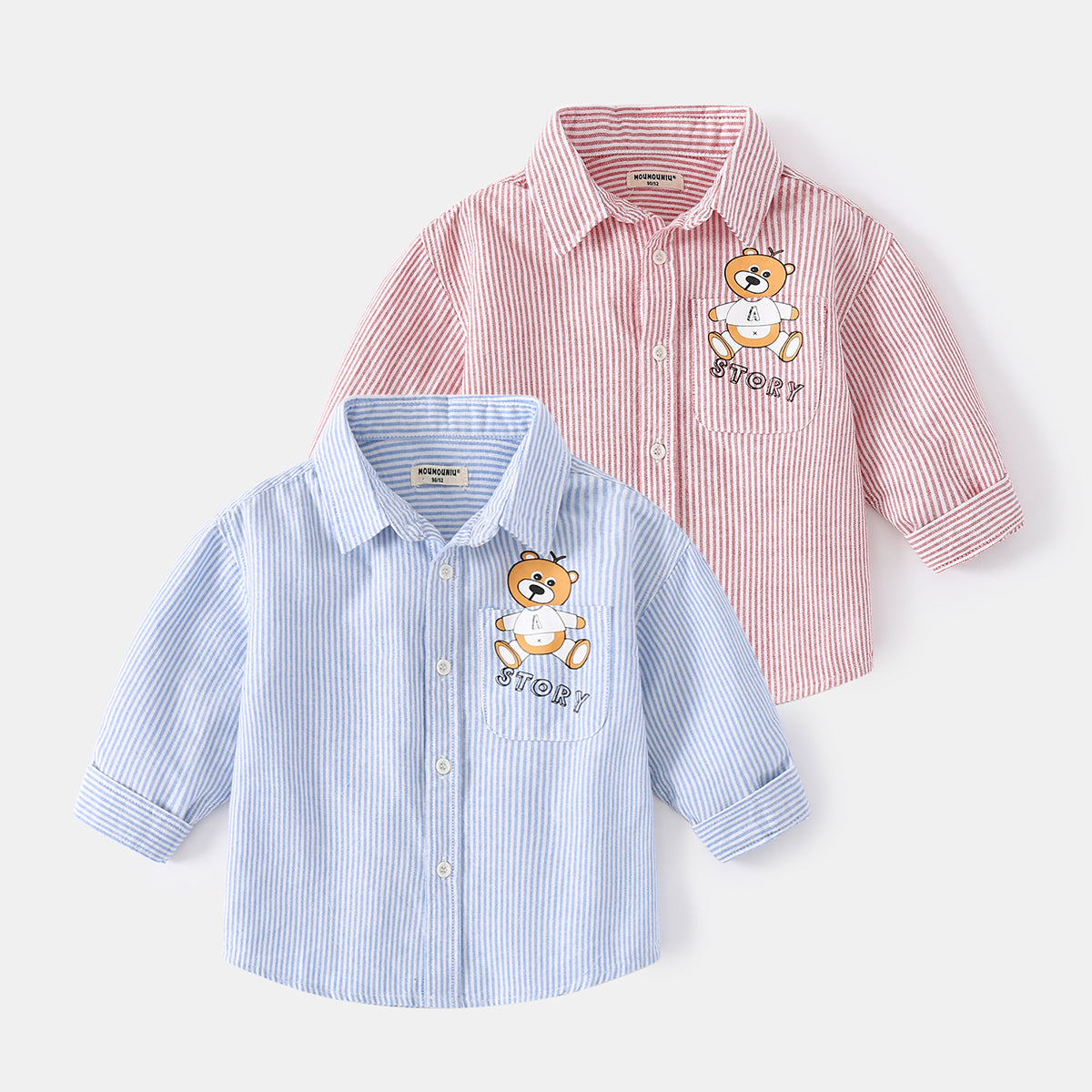 [513484] - Baju Atasan Kemeja Anak - Motif Bear Story