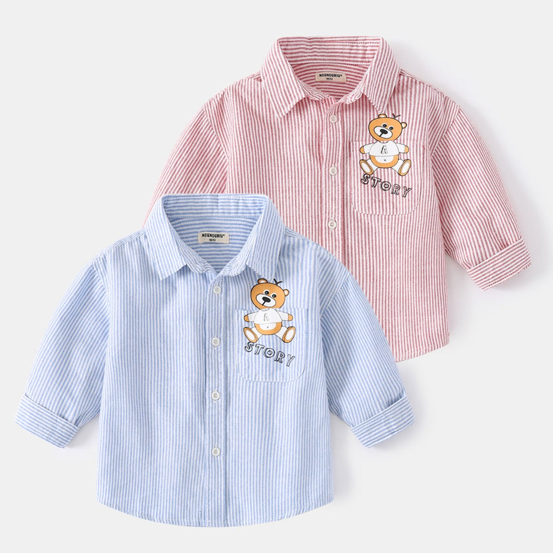 [513484] - Baju Atasan Kemeja Anak - Motif Bear Story