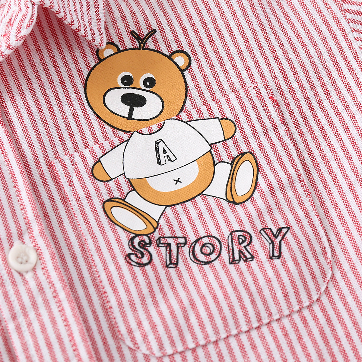 [513484] - Baju Atasan Kemeja Anak - Motif Bear Story