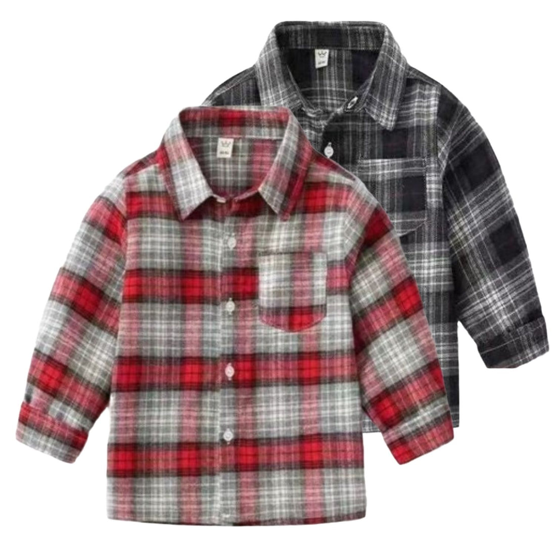 [513485] - Baju Atasan Kemeja Anak - Motif Slashing Line