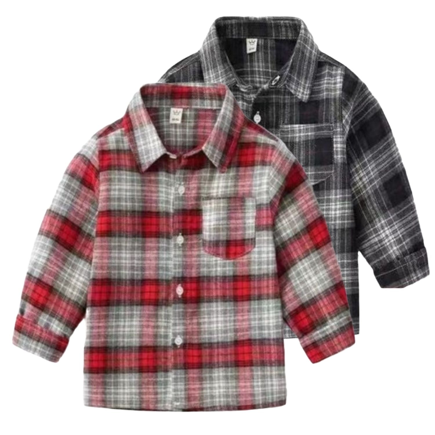 [513485] - Baju Atasan Kemeja Anak - Motif Slashing Line