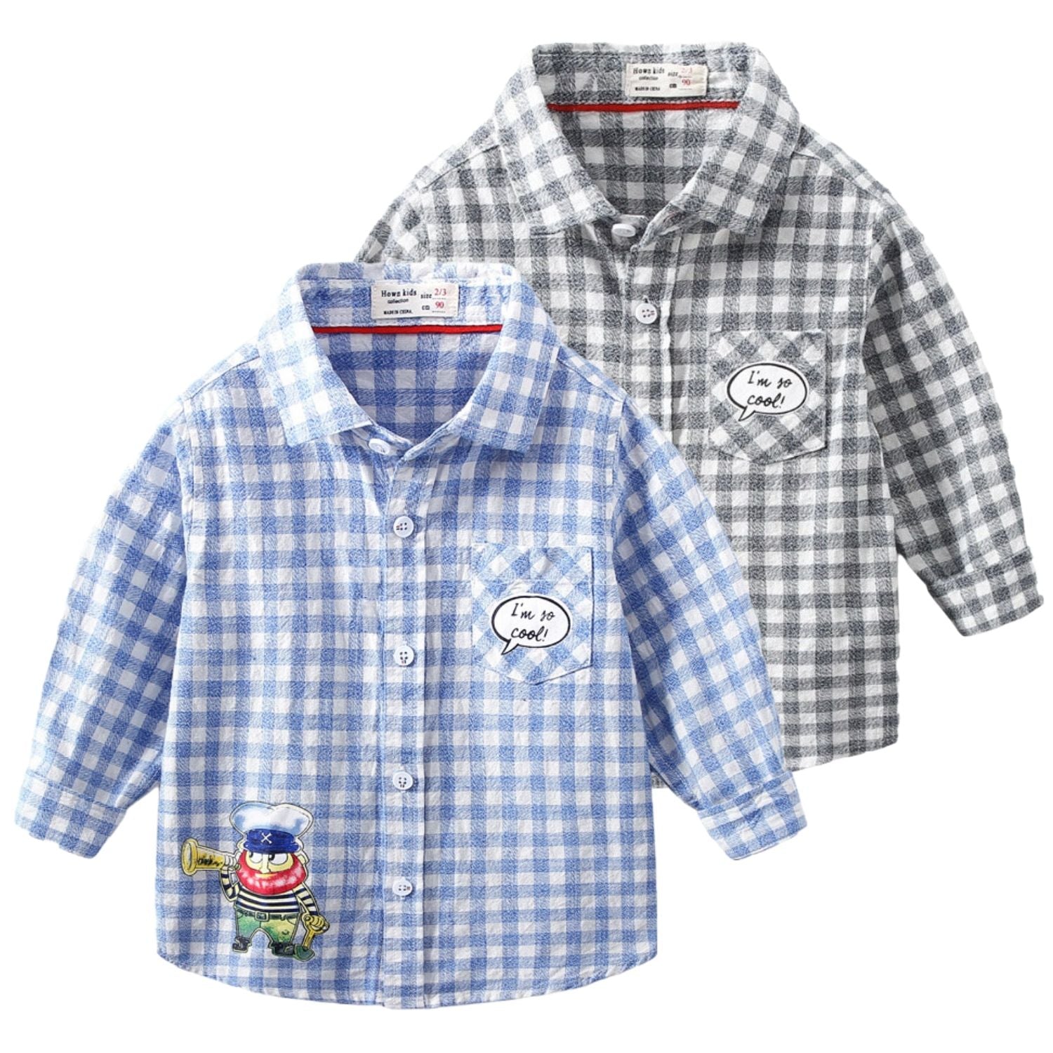 [513488] - Baju Atasan Kemeja Anak - Motif Towards Cool