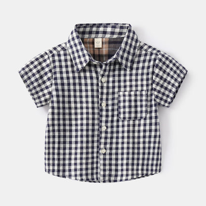 [513508] - Atasan Kemeja Anak - Motif Thin line