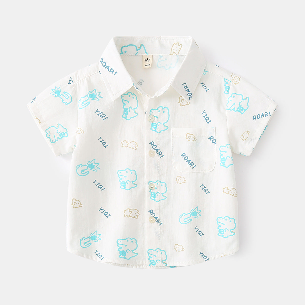 [513510] - Atasan Kemeja Anak - Motif Yiqi Roar
