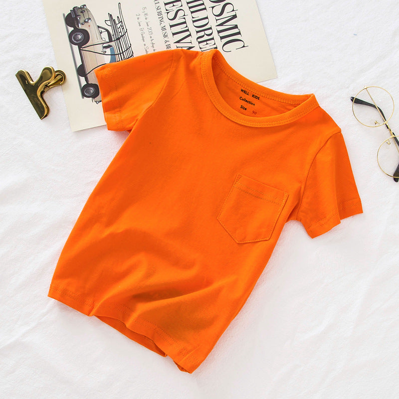 [513516] - Atasan Kaos Anak - Motif Plain Pocket
