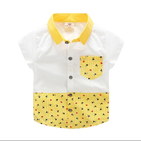 [513537] - Atasan Kemeja Anak Trendy - Motif Mouse