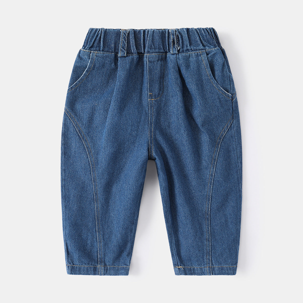 [513593] - Bawahan Celana Panjang Jeans Anak Laki Laki Cowok - Motif Curved Plain