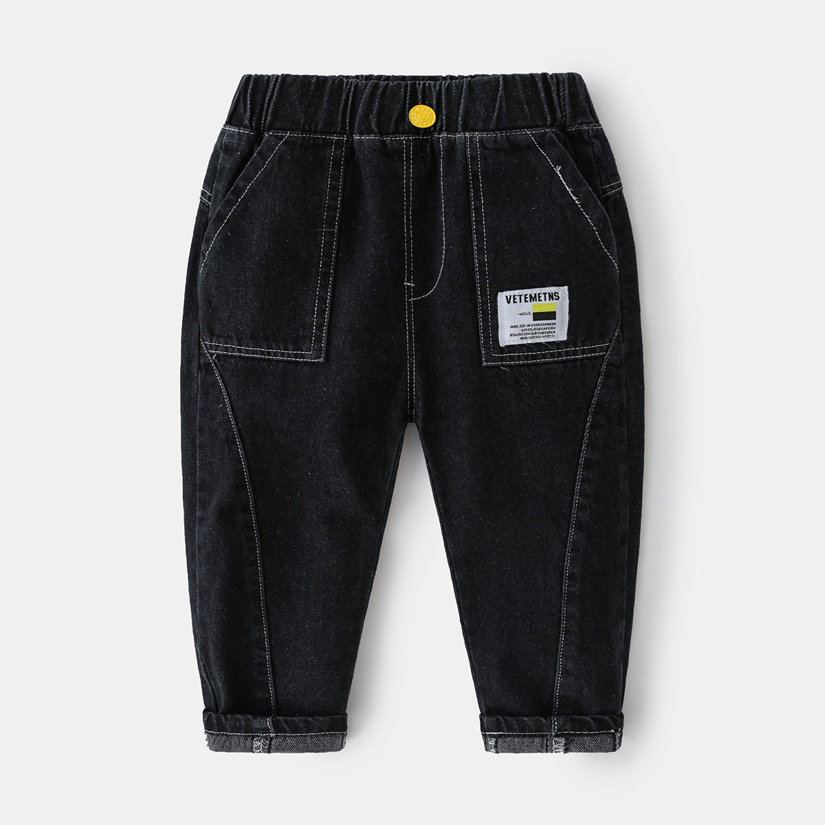 [513596] - Bawahan Celana Panjang Jeans Import Anak Cowok - Motif Plain Lines