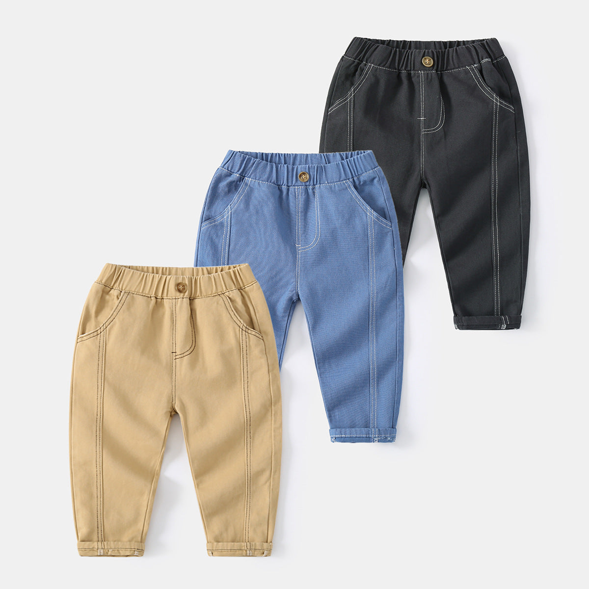 [513602] - Bawahan Celana Panjang Chino Anak Laki-Laki - Motif Two Lines