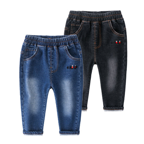[513605] - Bawahan Celana Panjang Jeans Gradasi Anak Laki-Laki - Motif Little Thing