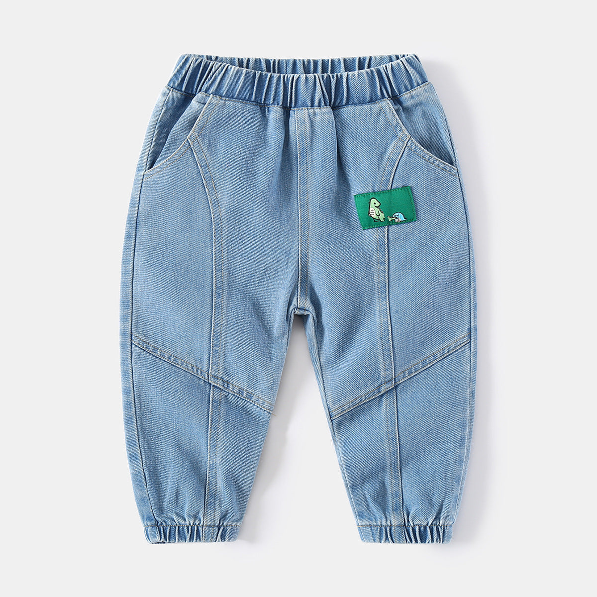 [513607] - Bawahan Celana Panjang Jeans Anak Cowok - Motif Small Dino