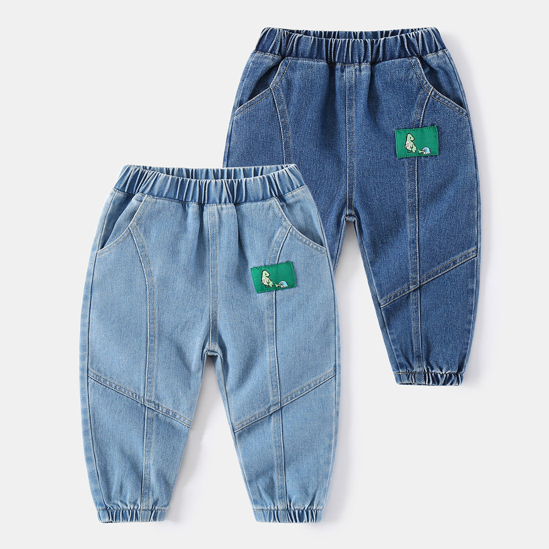 [513607] - Bawahan Celana Panjang Jeans Import Anak Cowok - Motif Small Dino