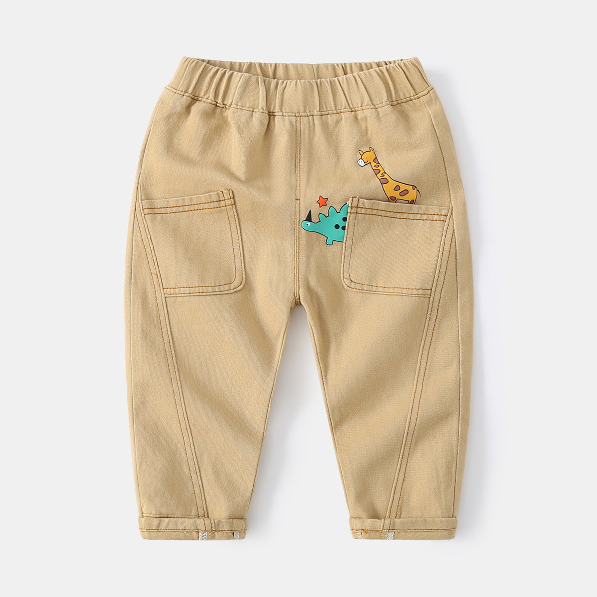 [513608] - Bawahan Celana Panjang Chino Anak Cowok - Motif Little Giraffe