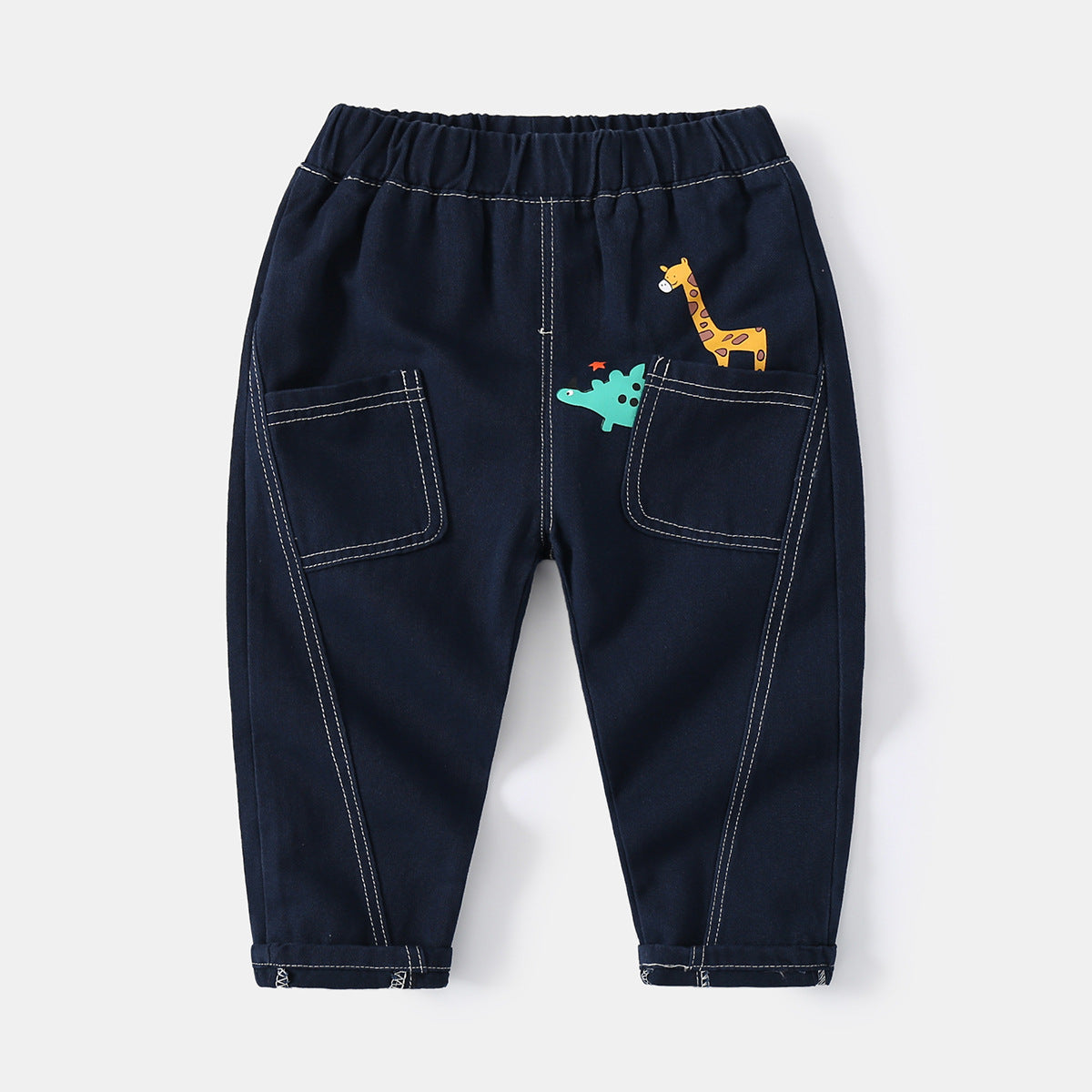 [513608] - Bawahan Celana Panjang Chino Anak Cowok - Motif Little Giraffe