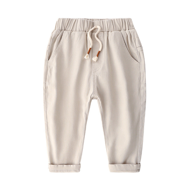 [513621] - Bawahan Celana Panjang Chino Polos Tali Anak Laki-Laki - Motif Plain Knot