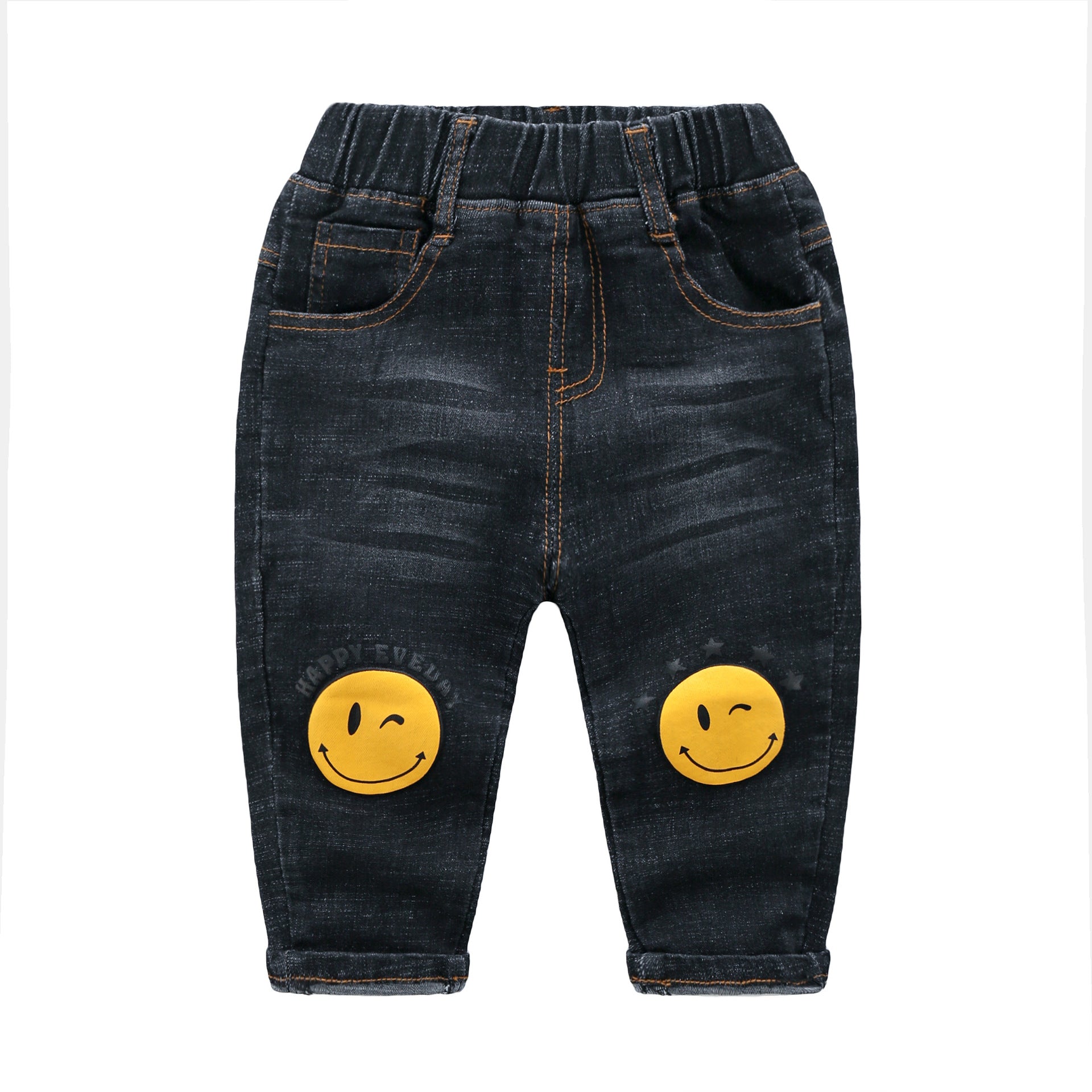 [513623] - Bawahan Celana Panjang Jeans Anak Cowok - Motif Happy Wink