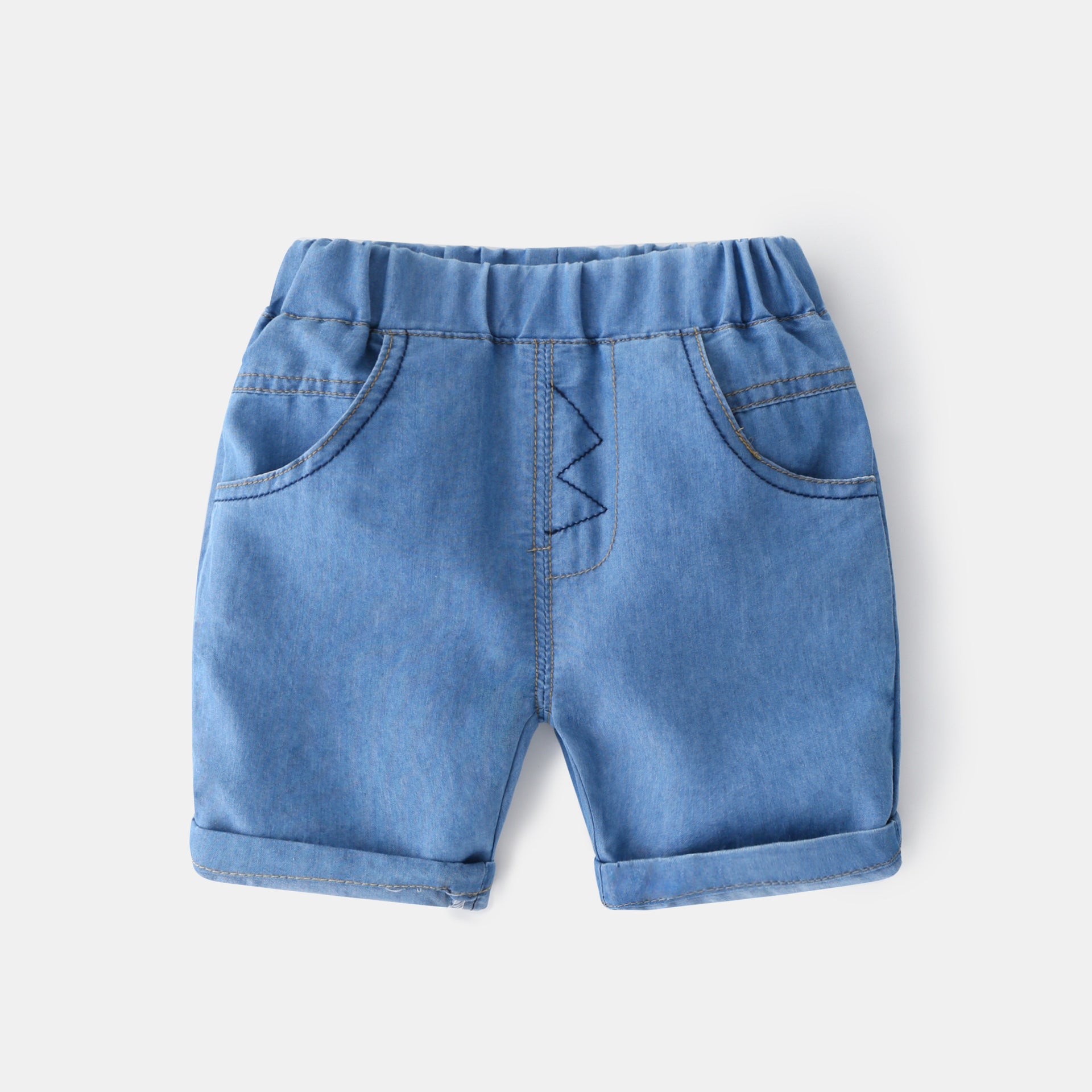 [513628] - Bawahan Celana Pendek Denim Anak Cowok - Motif Middle Zigzag