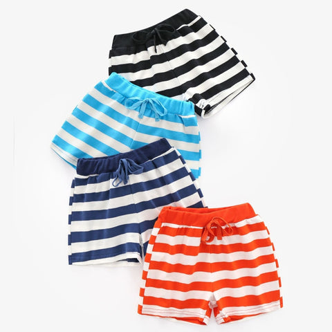 [513695] - Celana Pendek Santai Garis-Garis Anak Laki-Laki - Motif Cute striped