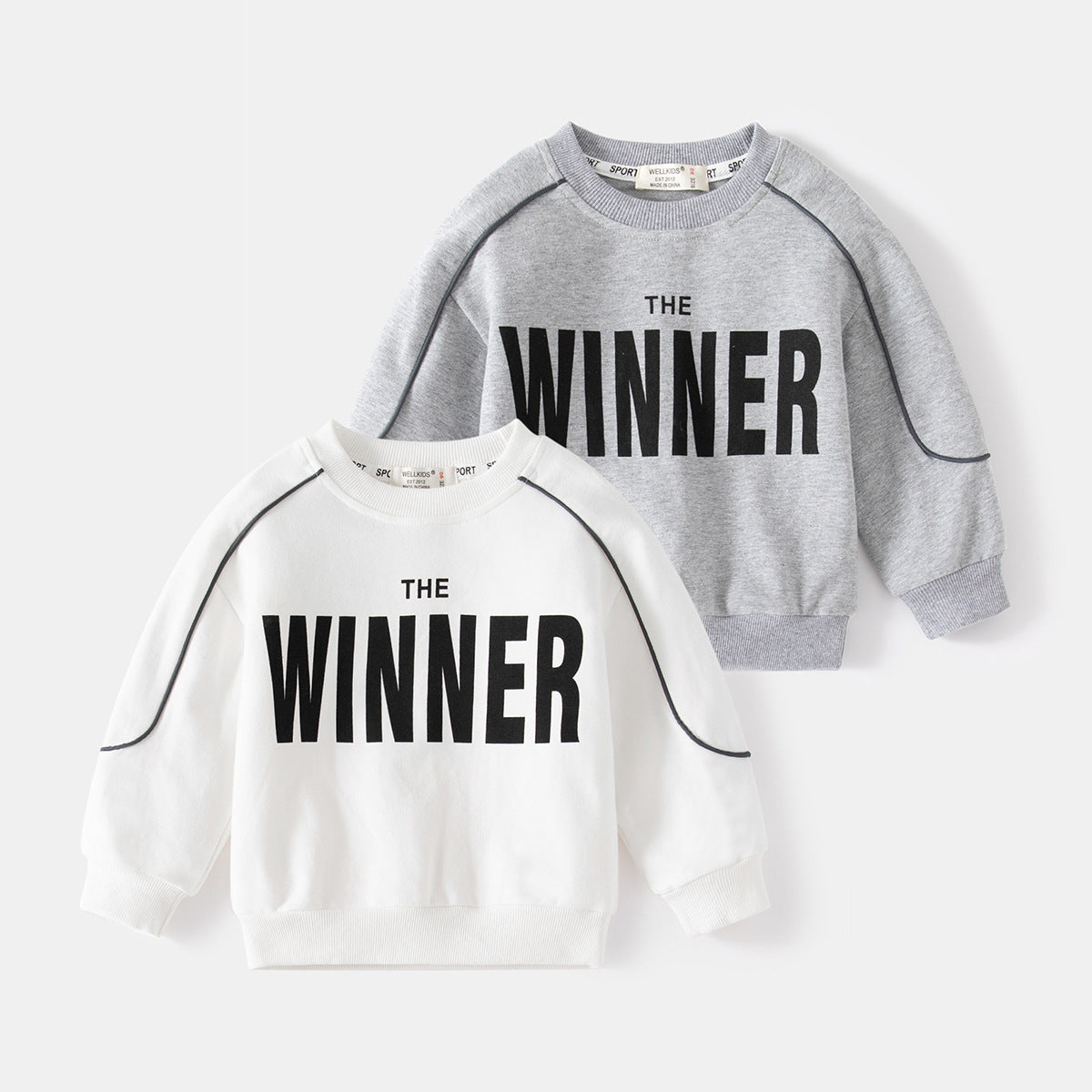 [513709] - Atasan Sweater Lengan Panjang Import Anak Laki-Laki - Motif Winner Man